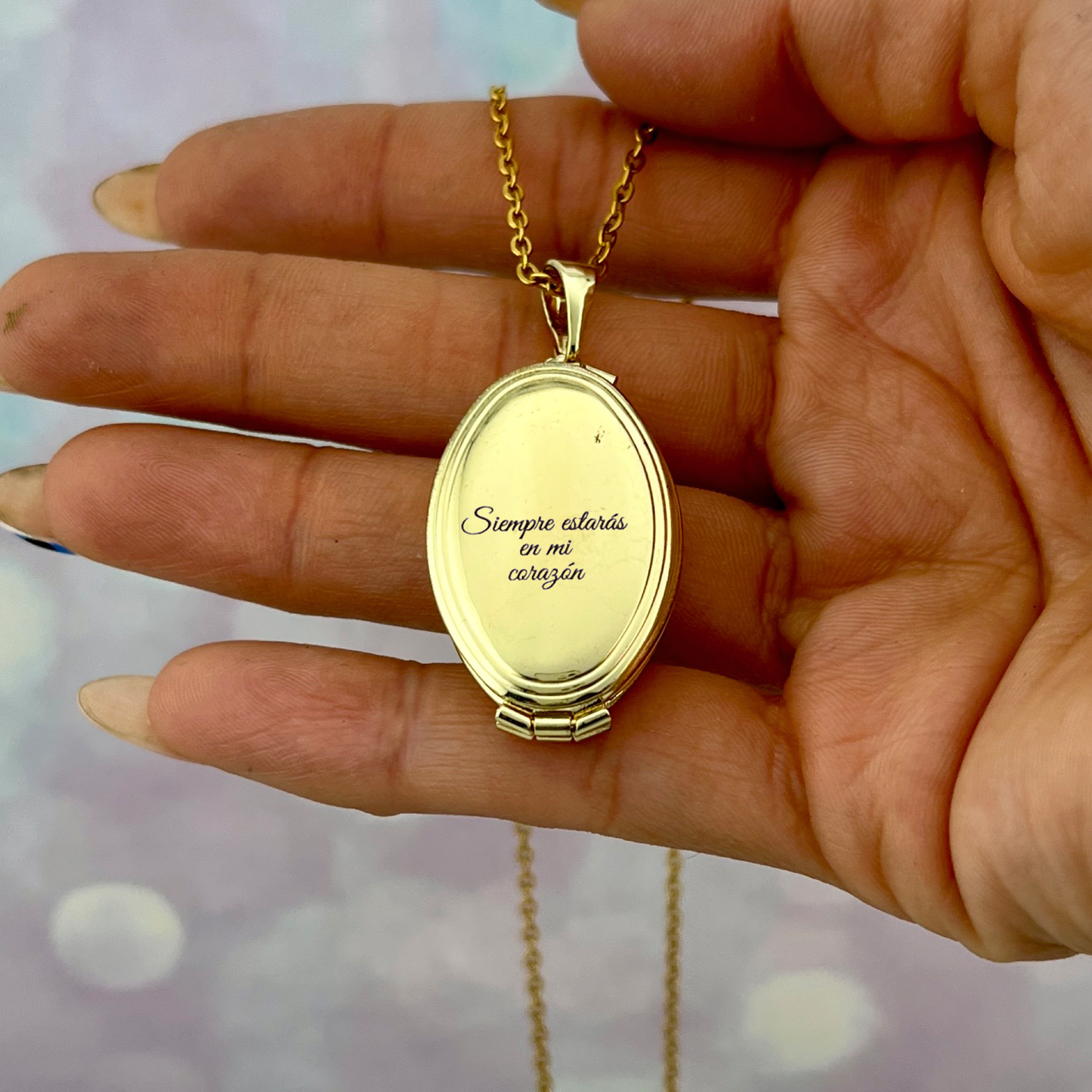 Collar relicario 4 fotos