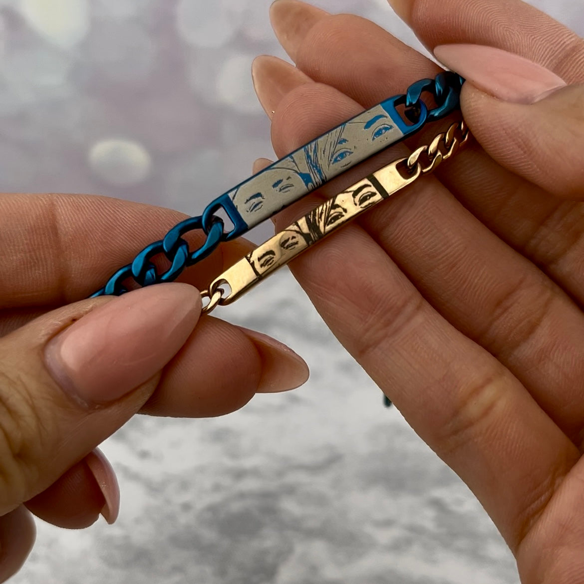 Pulseras de pareja con foto