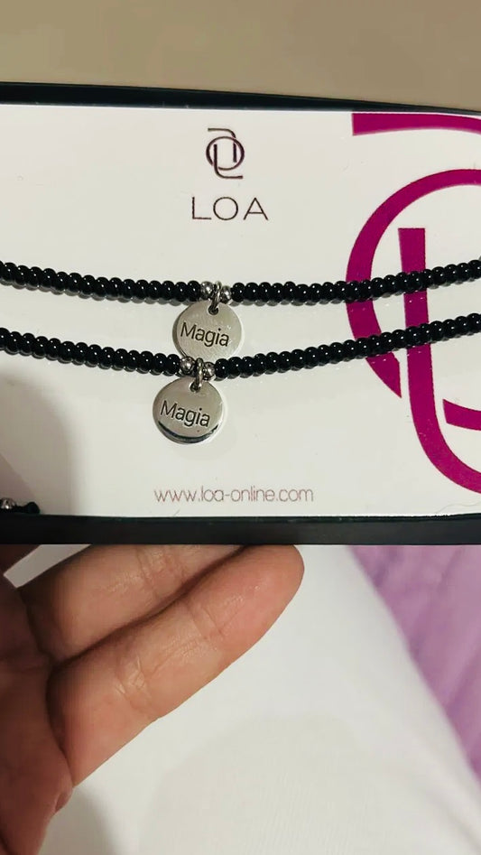 Pulseras de parejas de acero inoxidable de shakira