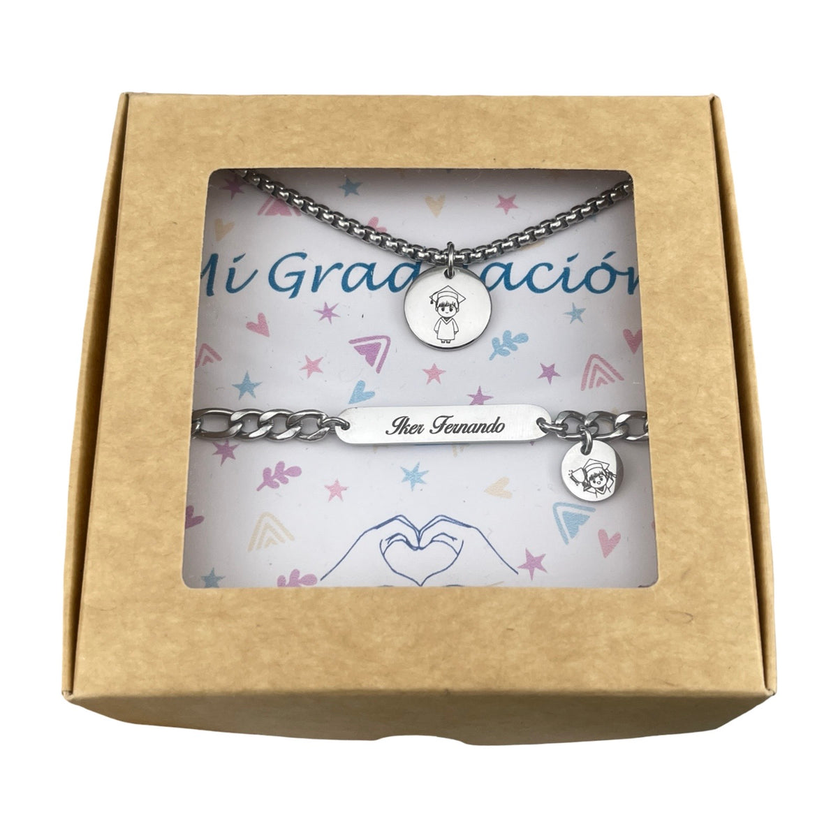 Set de collar y pulsera graduación