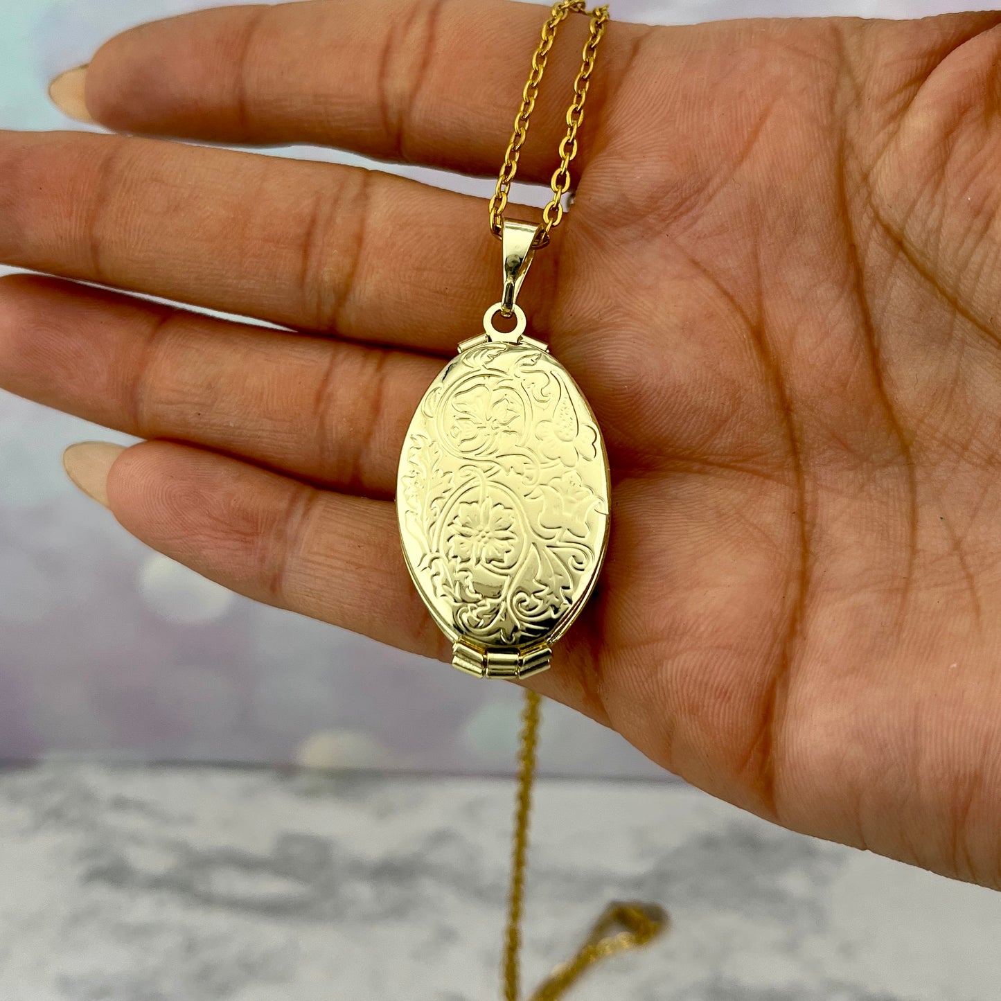 Collar relicario 4 fotos