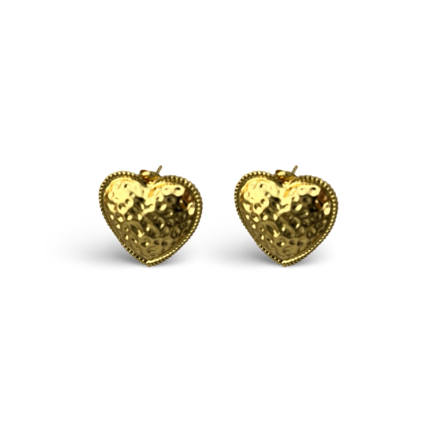Aretes chunky de corazón