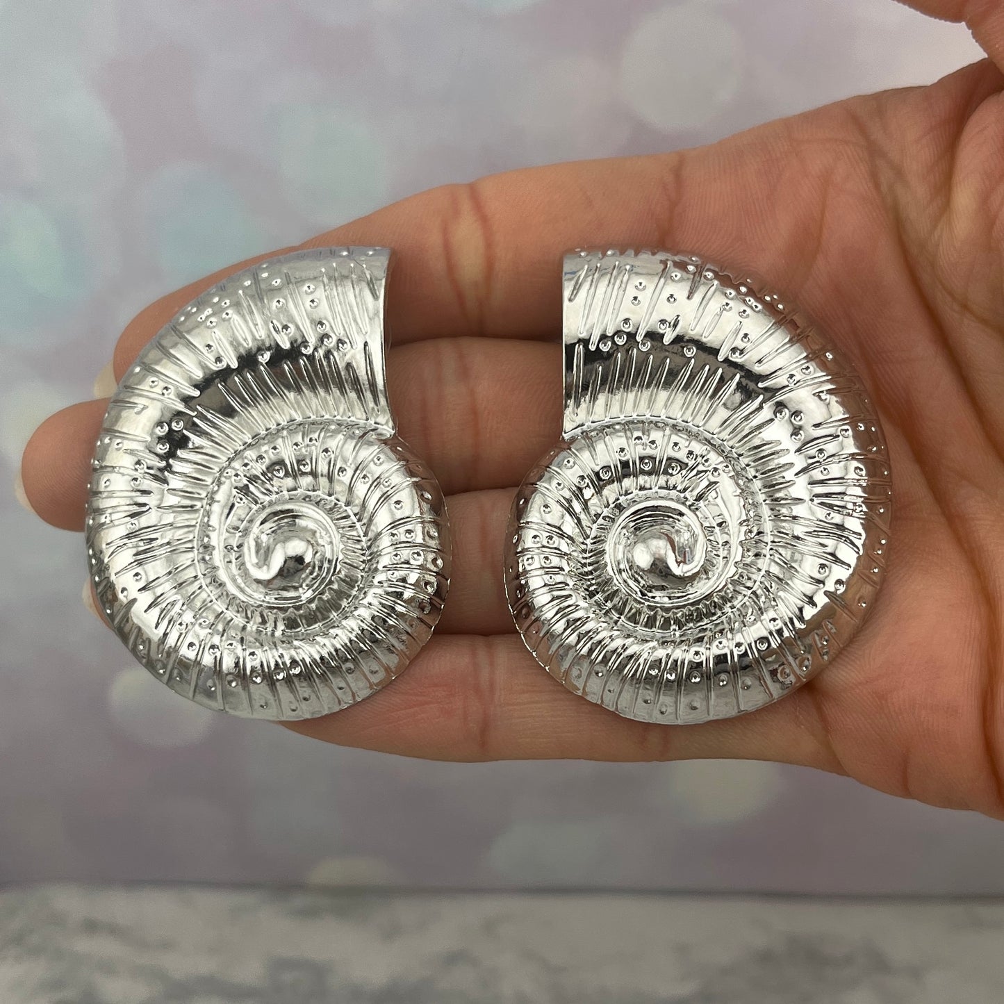 Aretes chunky caracol