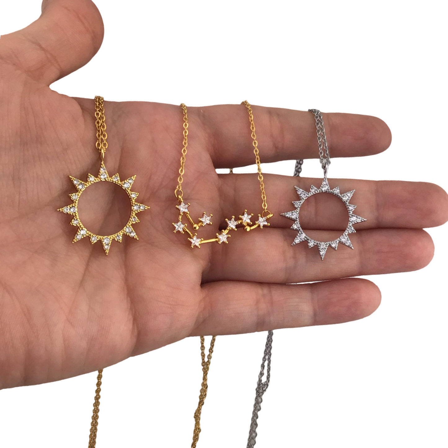 Collares delicados con zirconias