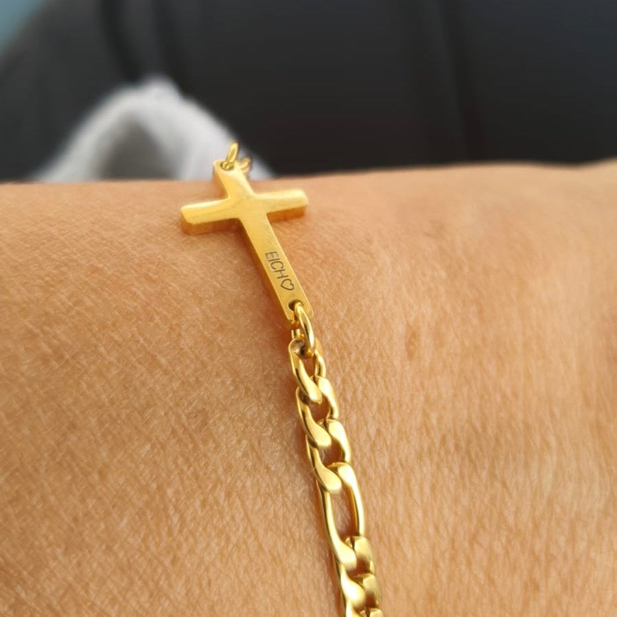 Pulsera de unisex mini cruz