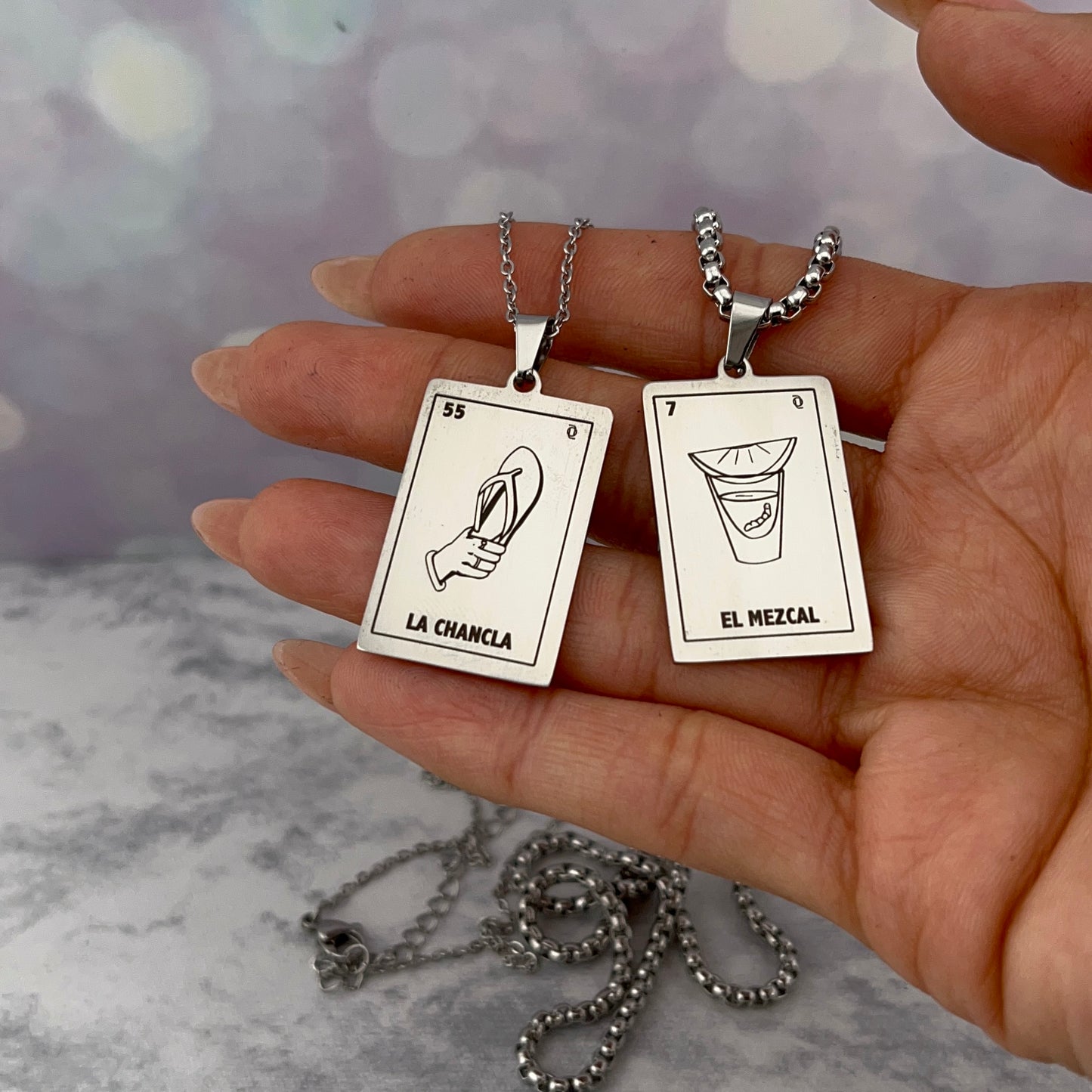 Collares de parejas lotería mexicana