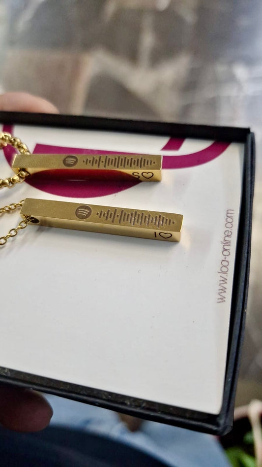 Collares de parejas barra 3D