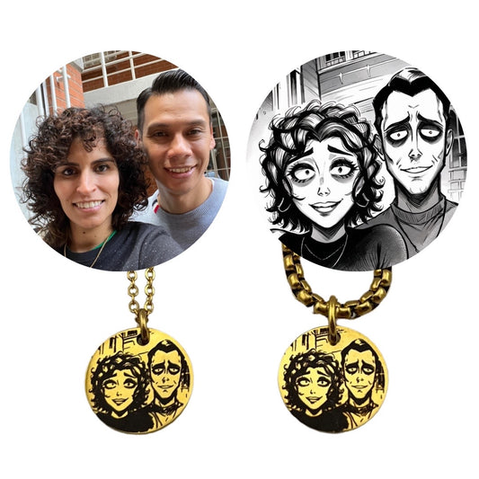 Collares de parejas Tim Burton