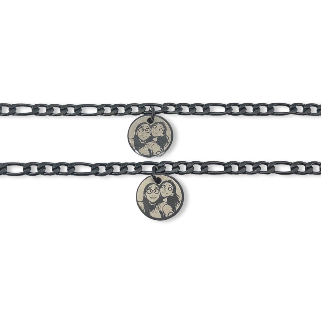 Pulseras de parejas de dije Tim Burton