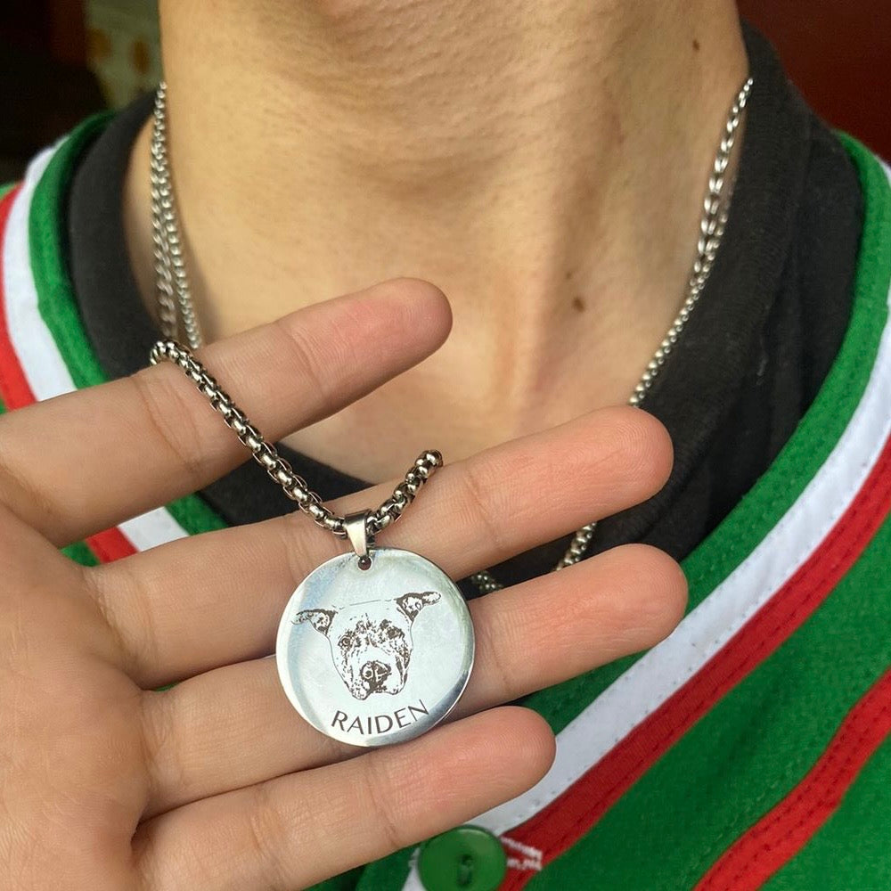 Collar redondo con foto