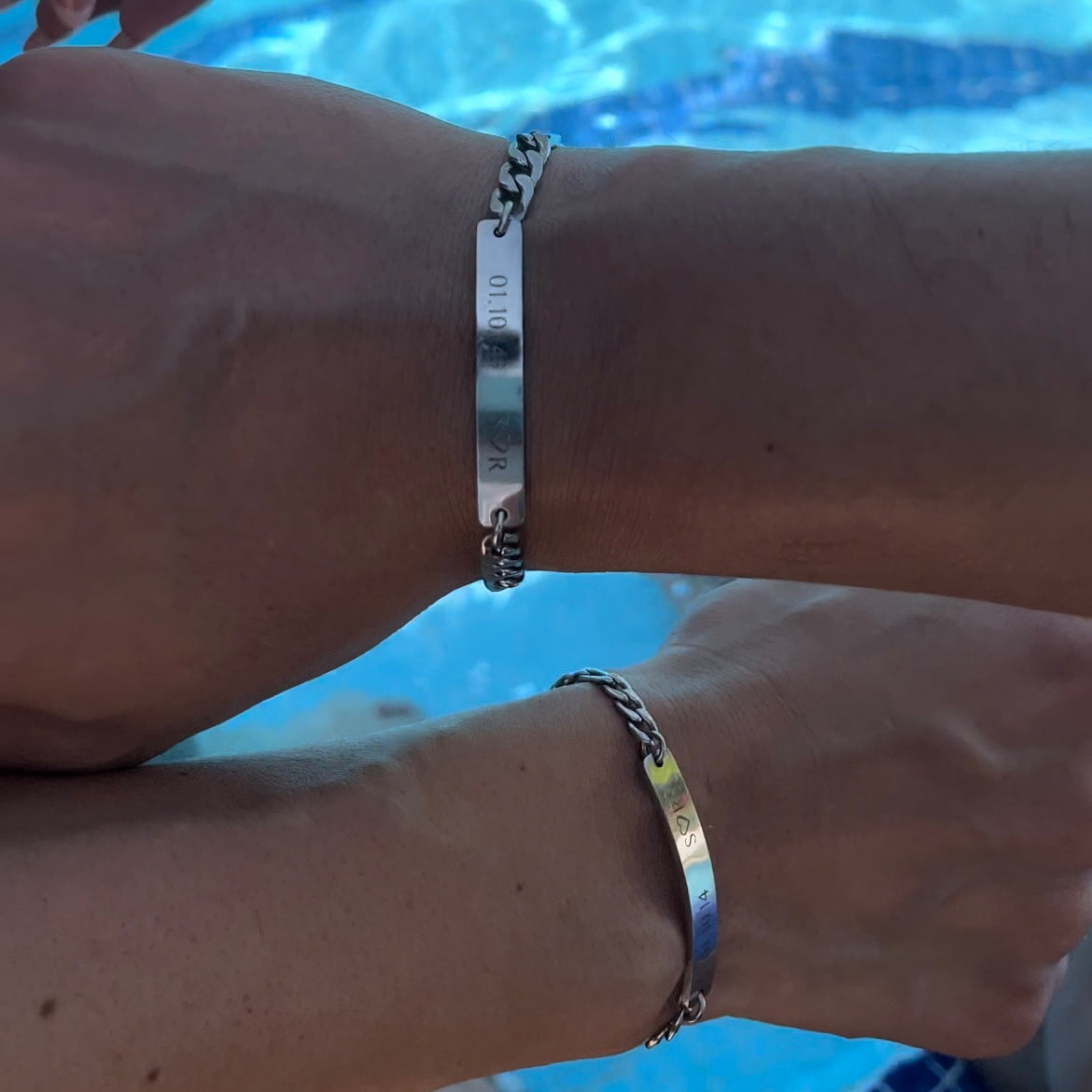 Pulseras de parejas personalizadas