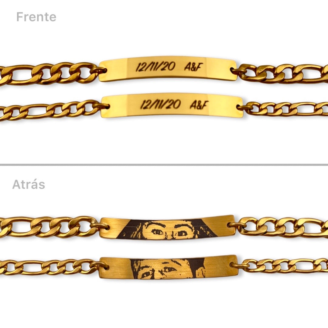 Pulseras de pareja con foto
