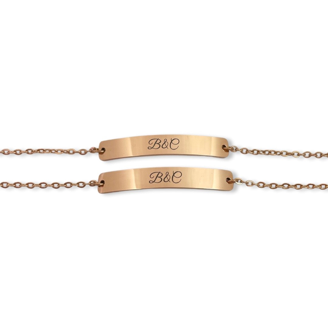 Pulseras de parejas personalizadas
