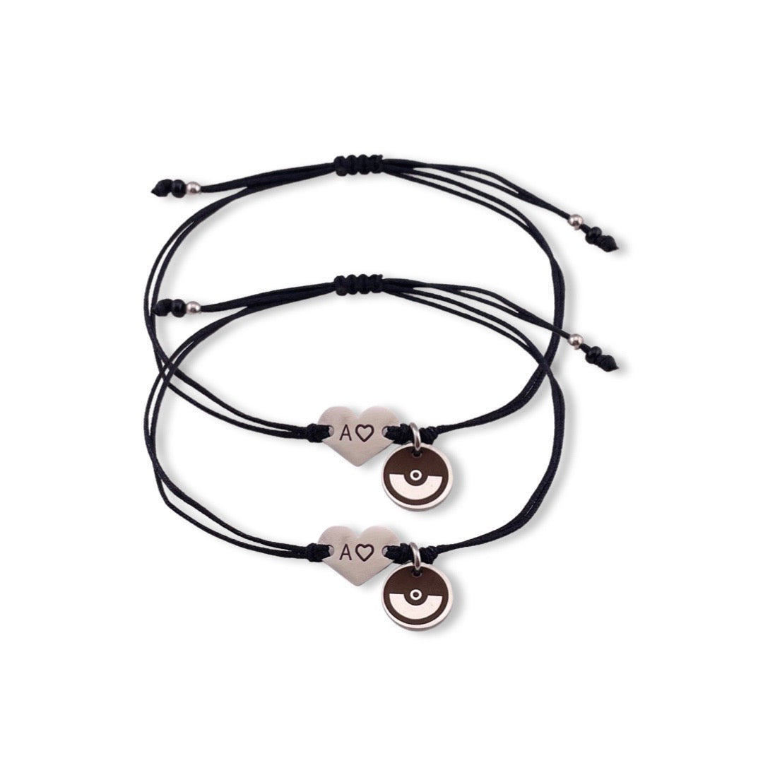 Pulseras de parejas Pokebola