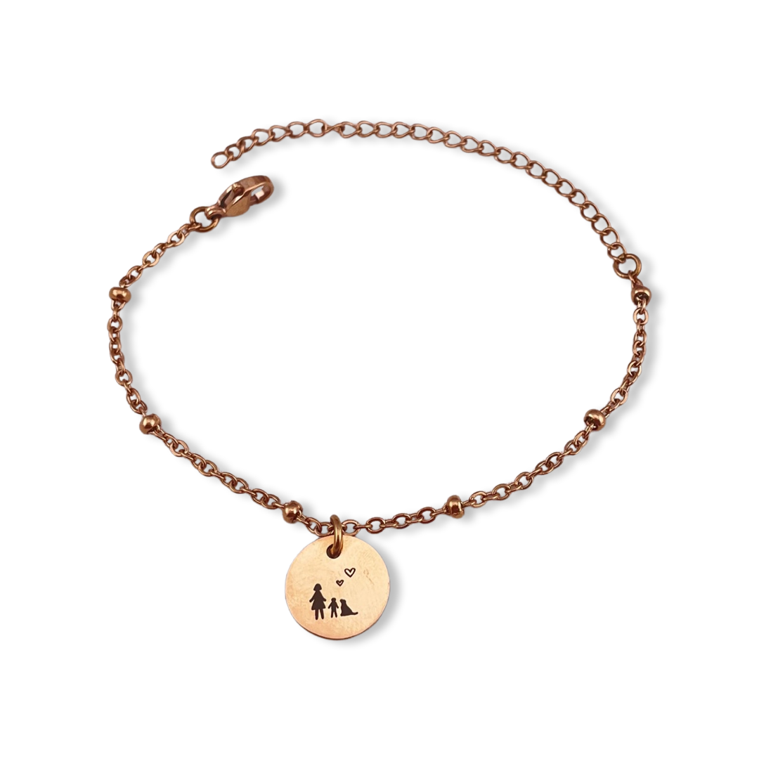 Pulsera de círculo mamá con familia