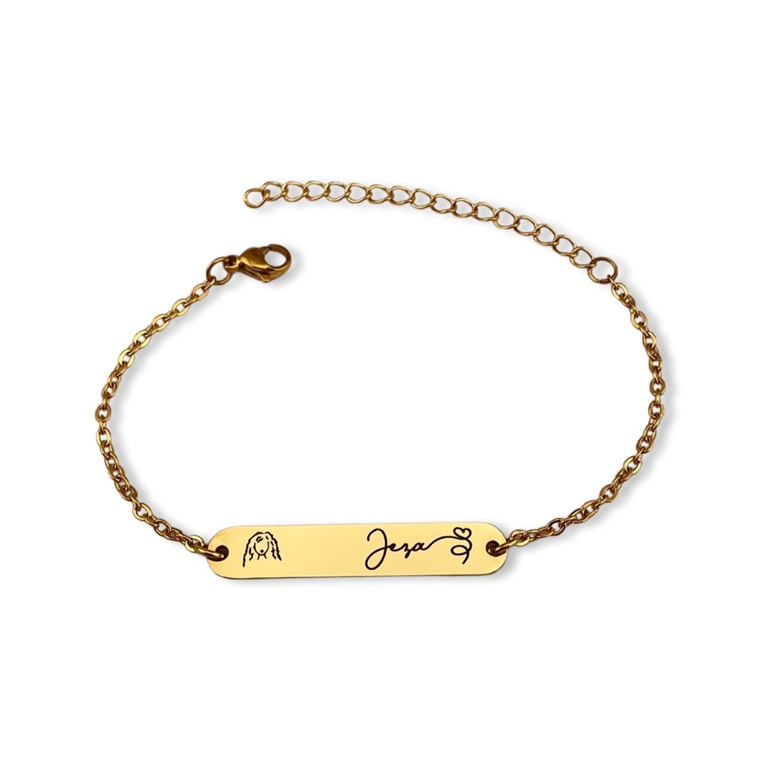 Pulsera personalizada LOAmoji con nombre