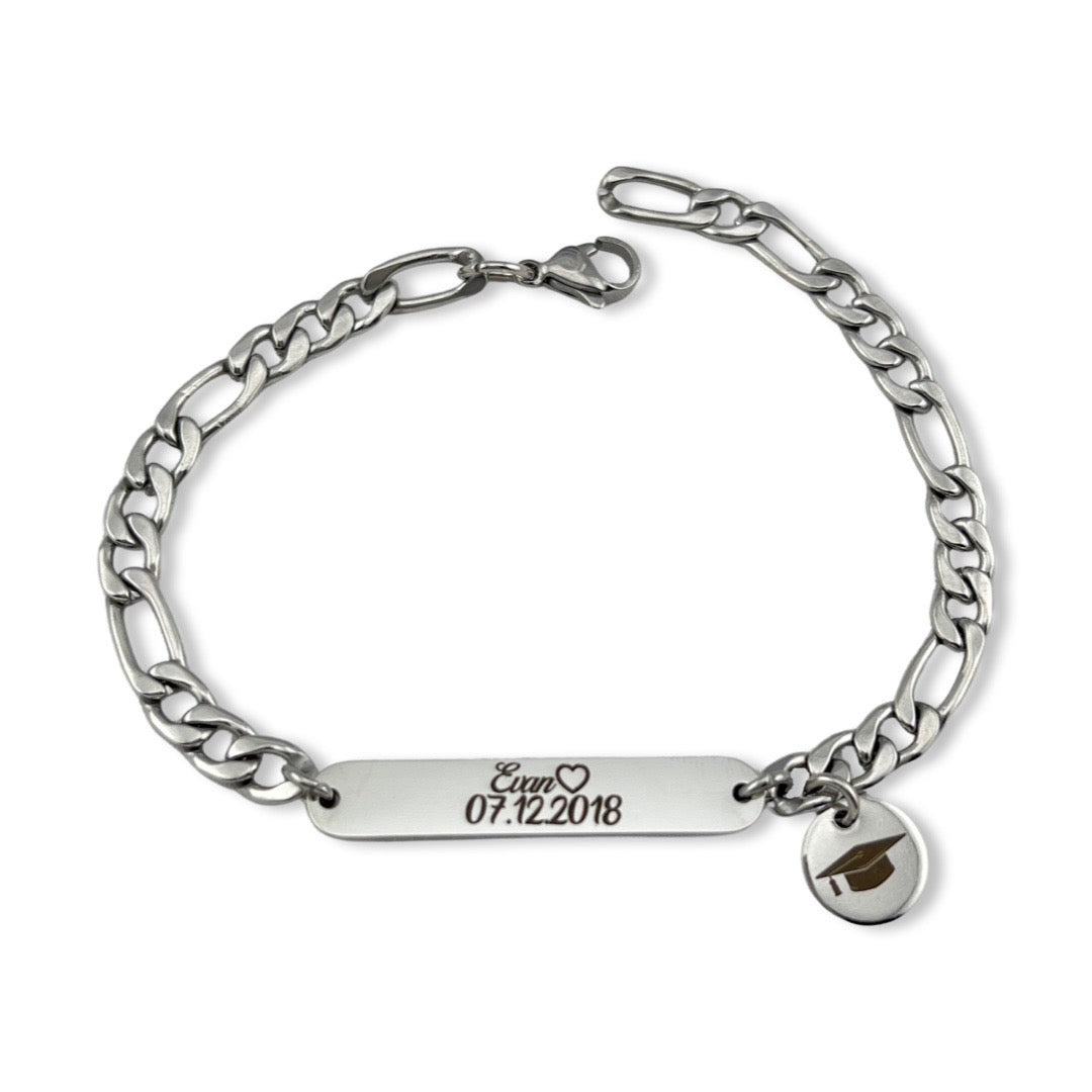 Pulsera de graduación con nombre