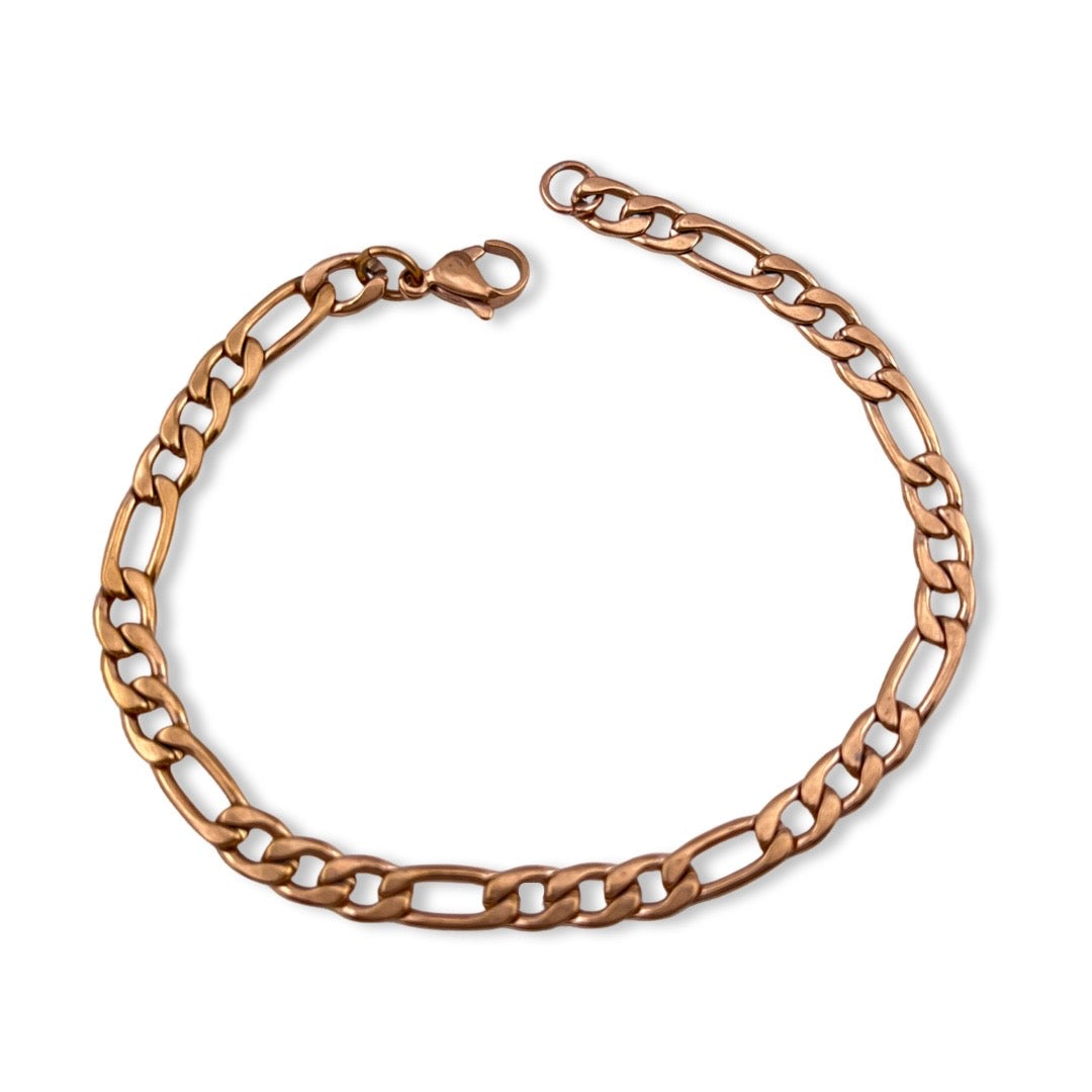 Pulsera unisex de cadena figaro