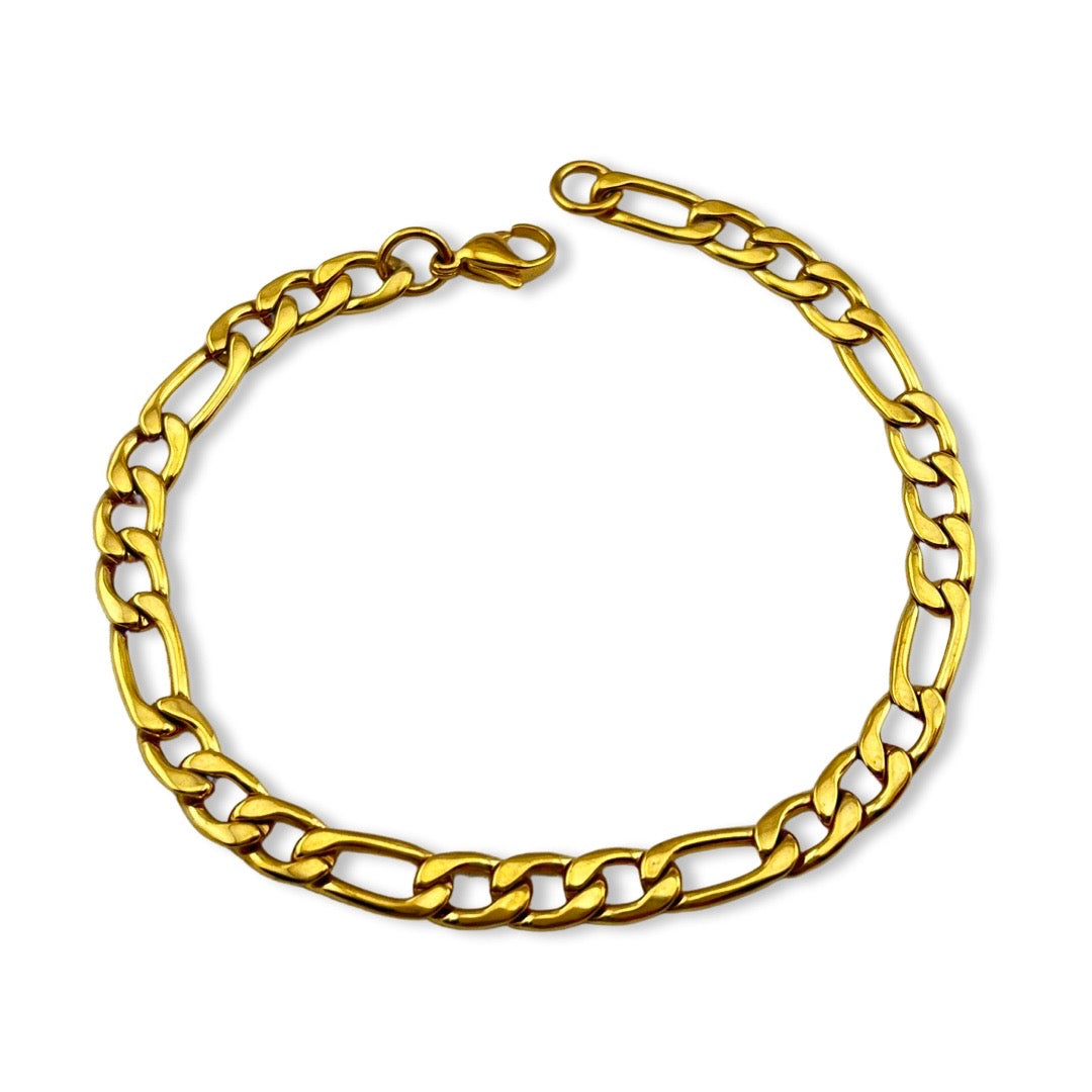 Pulsera unisex de cadena figaro