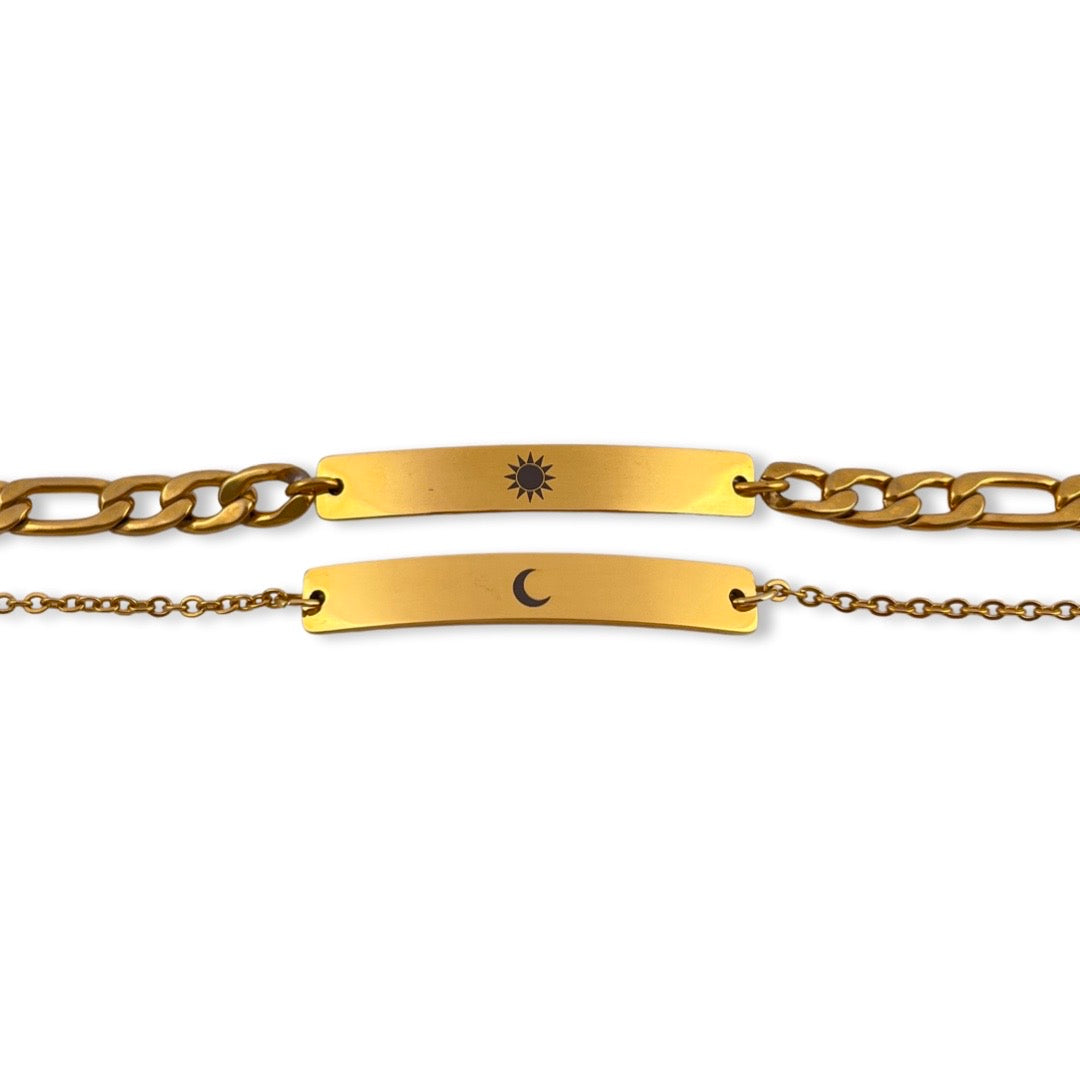 Pulseras de parejas ☀️ y 🌙