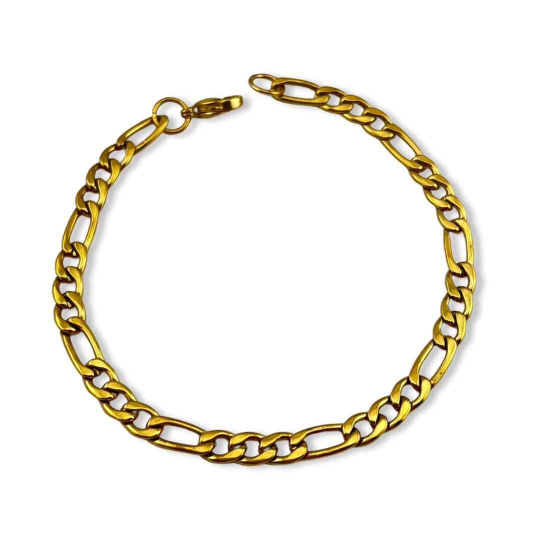 Pulsera unisex de cadena figaro