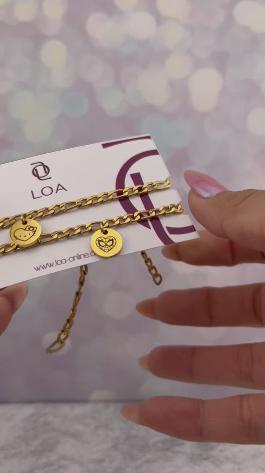 Pulseras de parejas Spider-Kitty