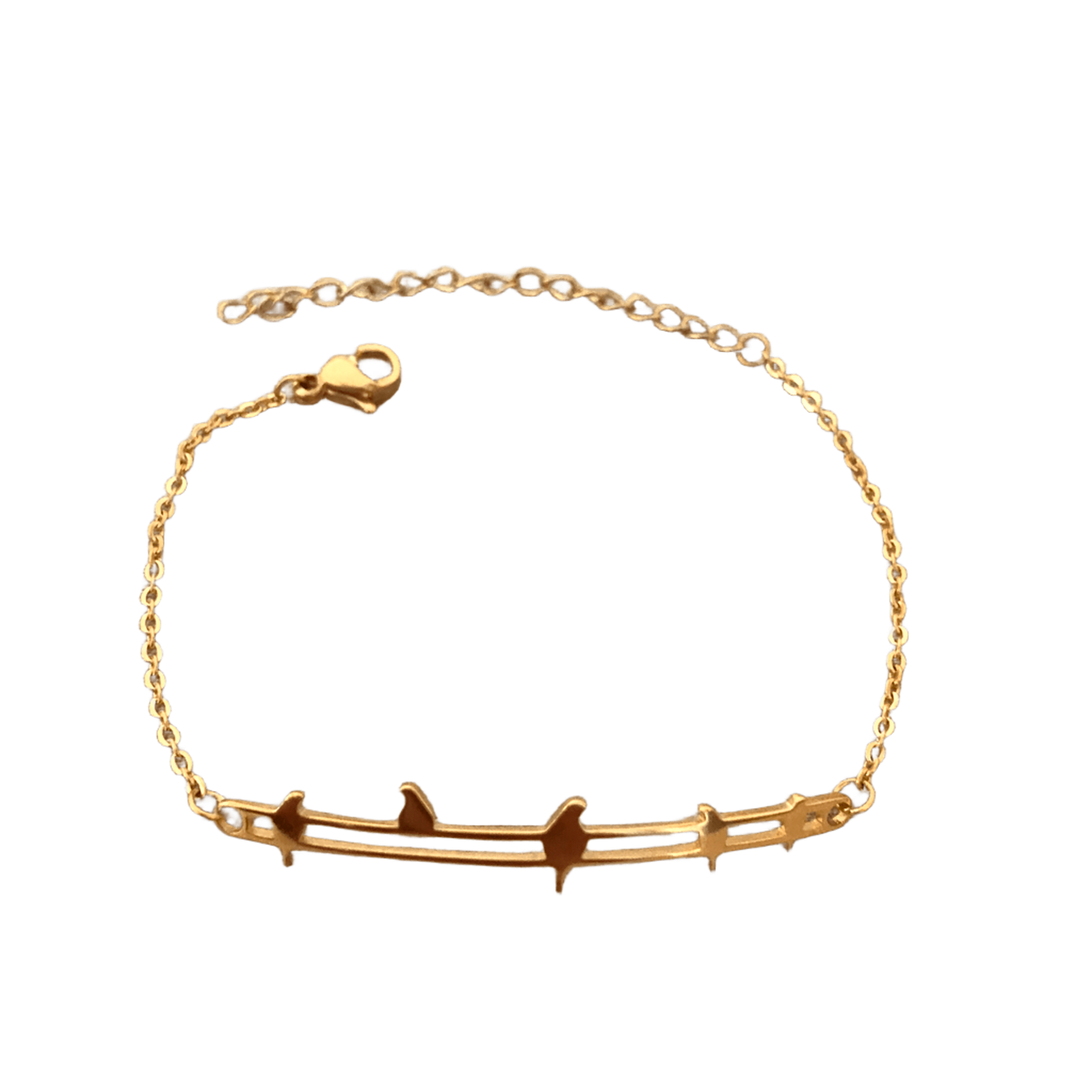 Pulseras delicadas de acero inoxidable de figuras