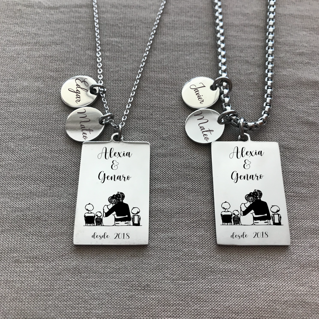 Collares de parejas para nueva familia