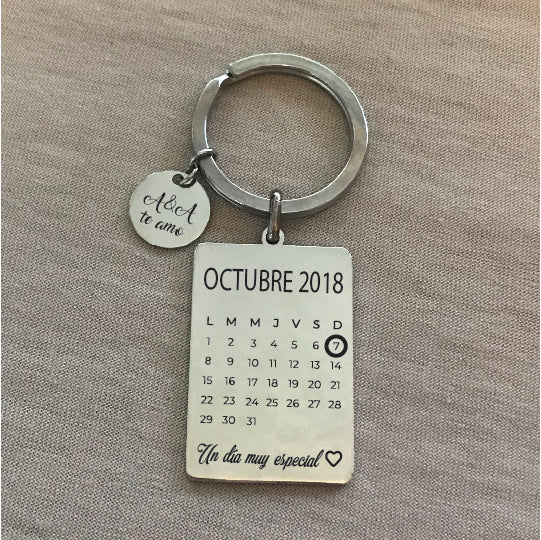 Llavero personalizado un día especial