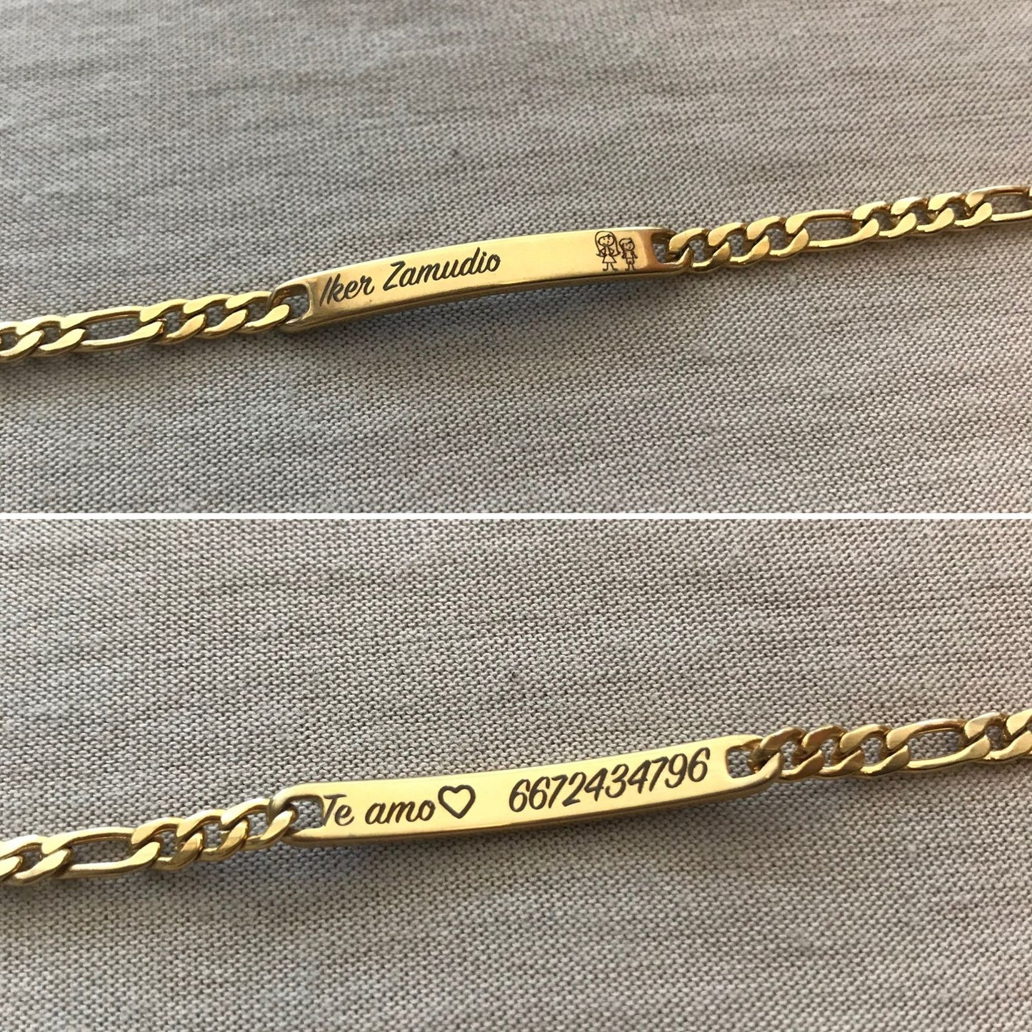 Pulsera para niñ@ nombre e intengrantes