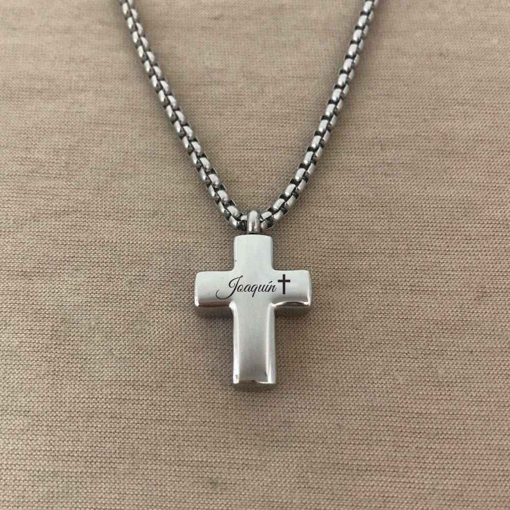 Collar de urna de cruz
