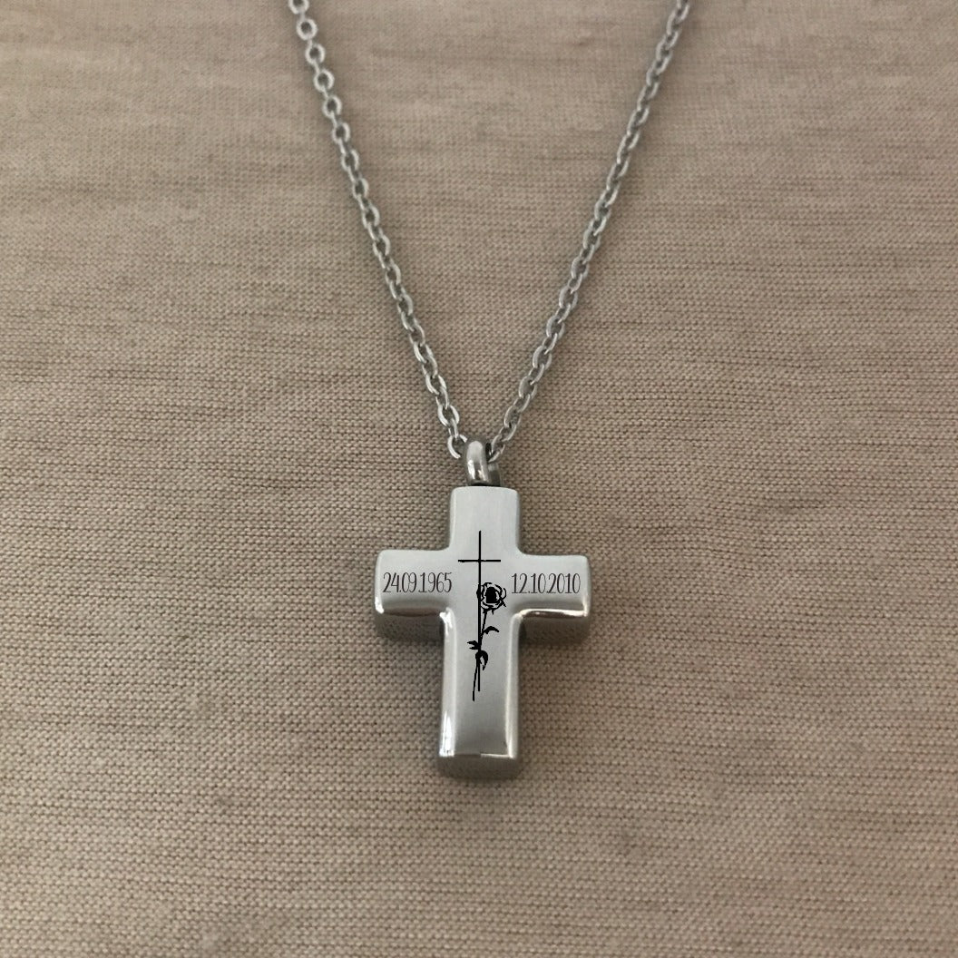 Collar de urna de cruz