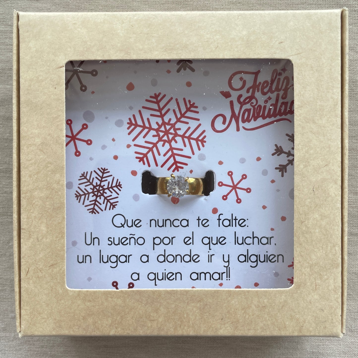 Caja de regalo navideña