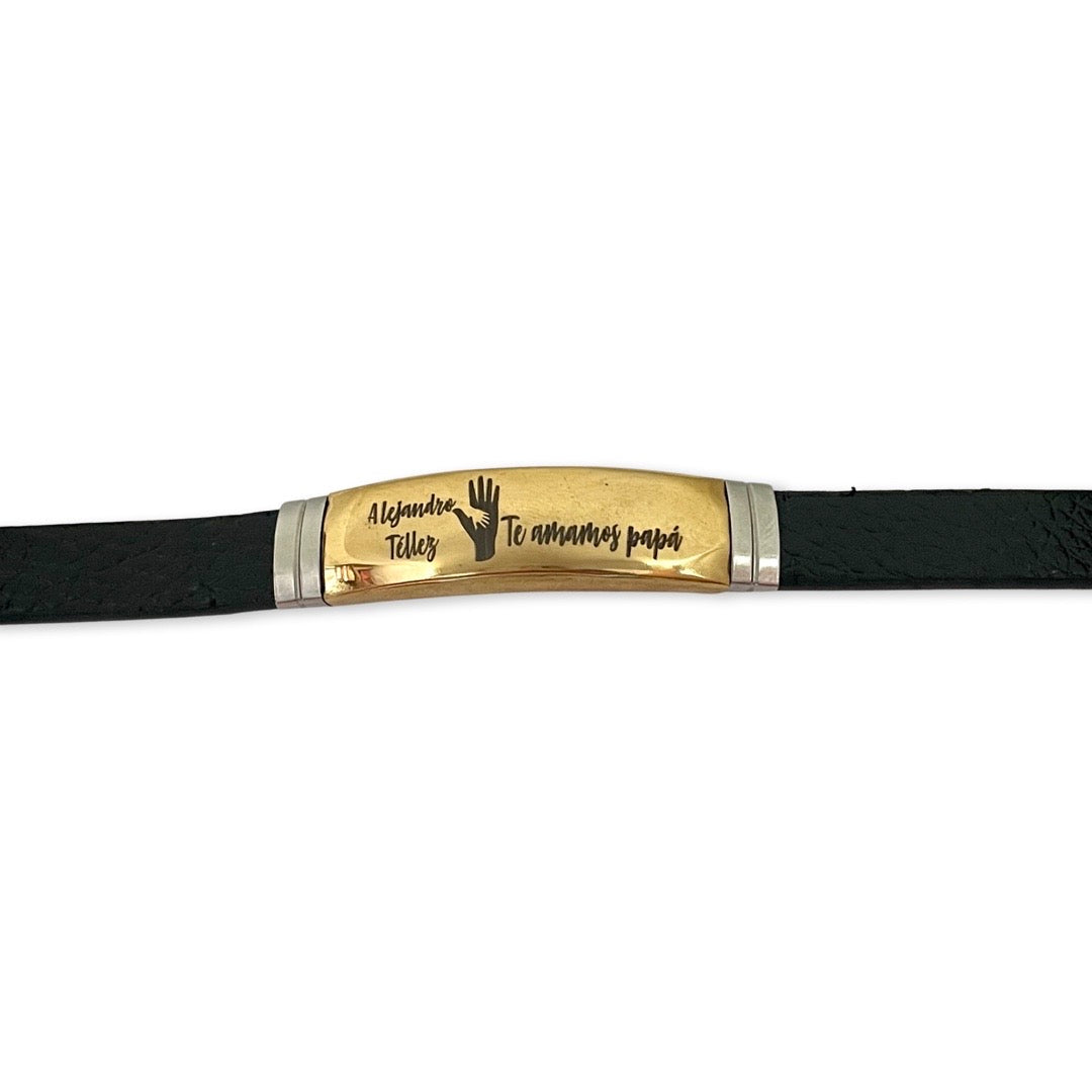 Pulsera personalizada de papá "Te amo papá"