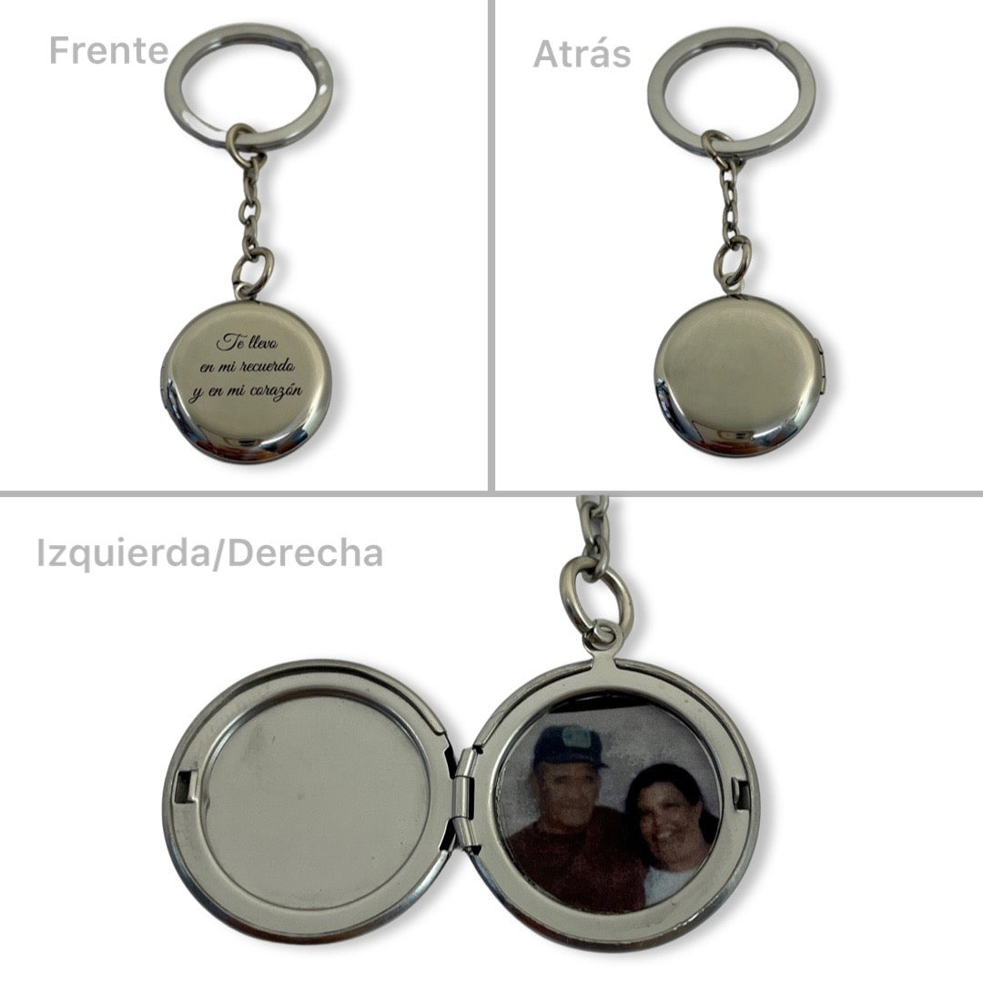 Collar relicario redondo