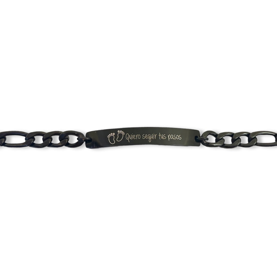 Pulsera papá "Quiero seguir tus pasos"