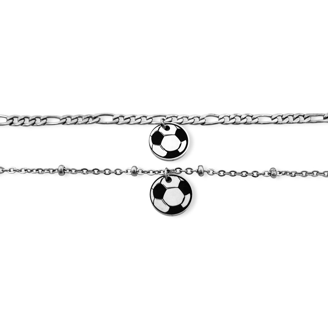 Pulseras de parejas de balón de futbol