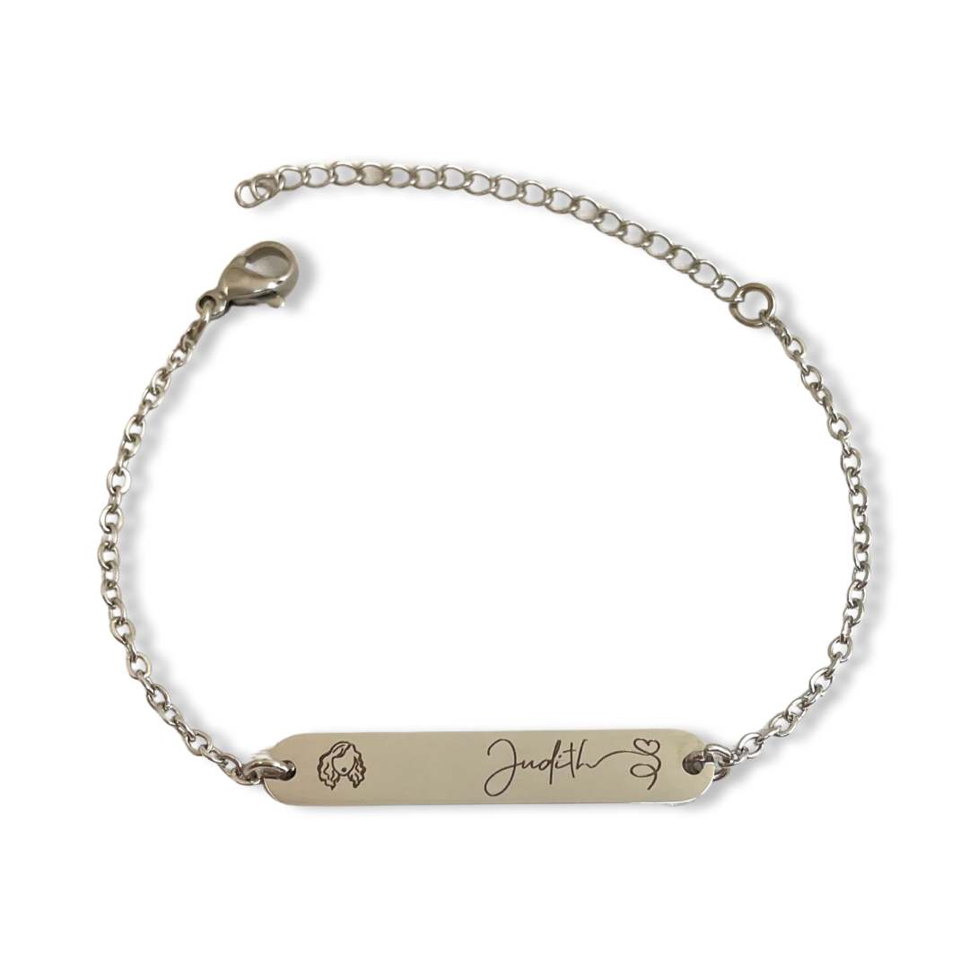 Pulsera personalizada LOAmoji con nombre