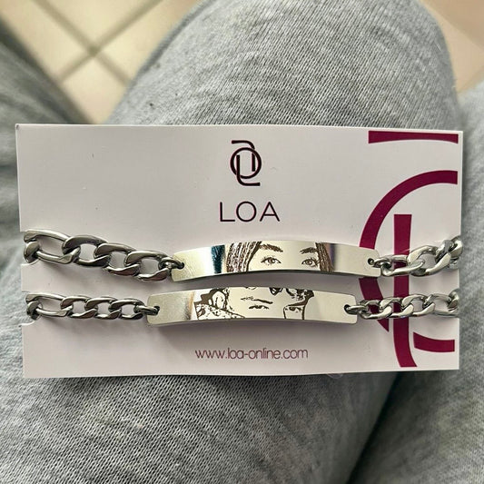 Pulseras de pareja con foto