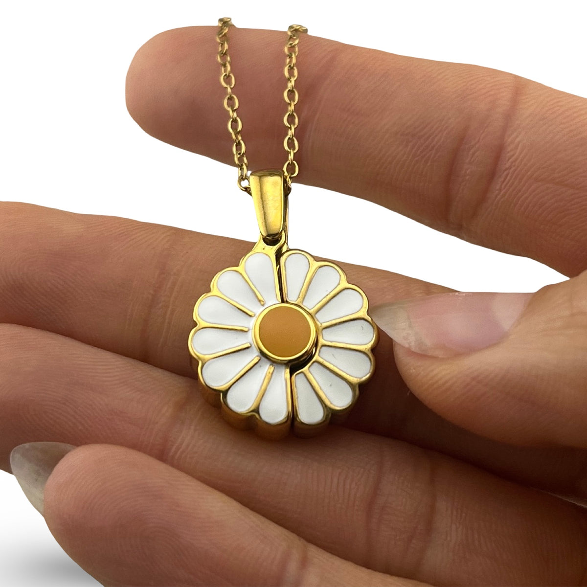 Collar flor con foto