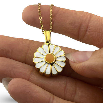 Collar flor con foto