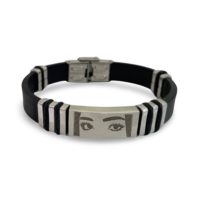 Pulsera barra con amarre