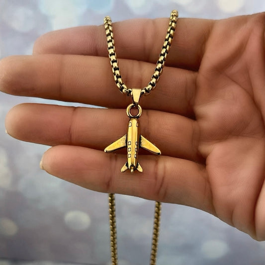 Collar unisex de avion 3D