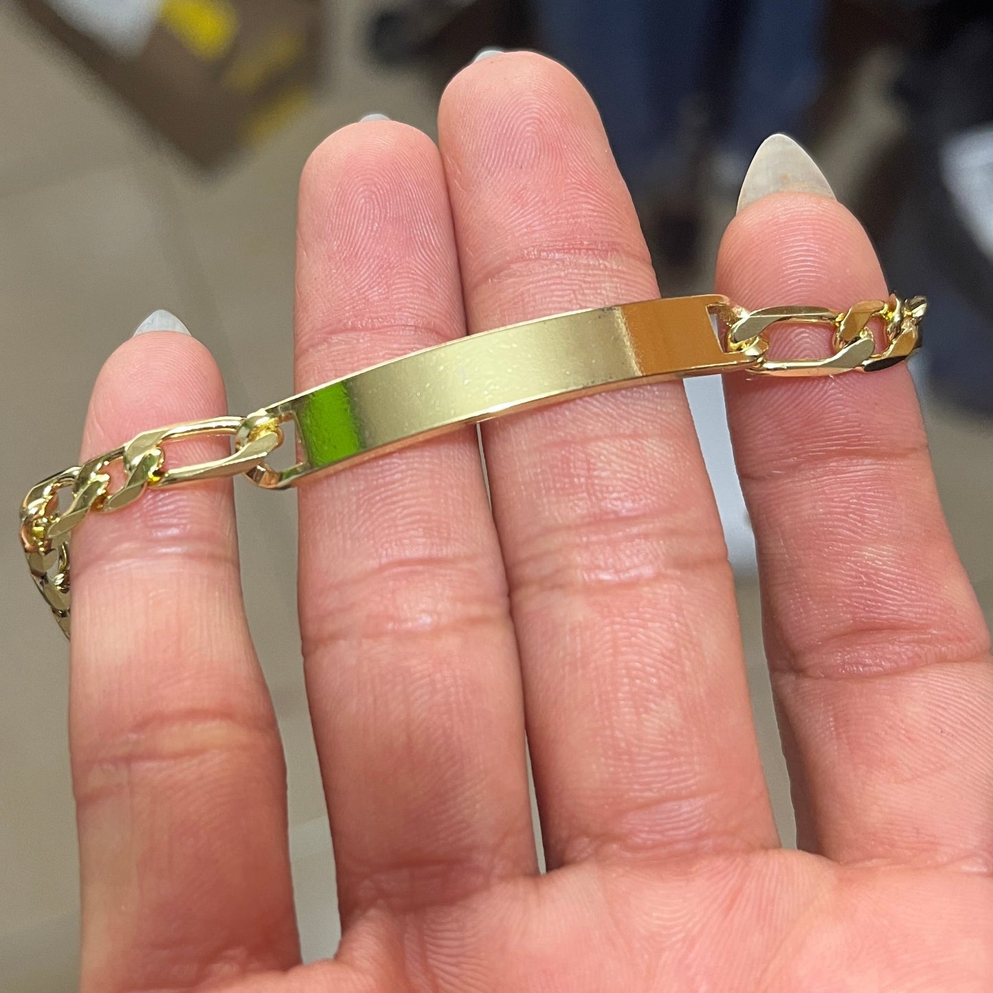 Pulsera oro y plata laminado