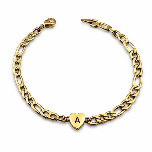 Pulsera corazoncito con inicial