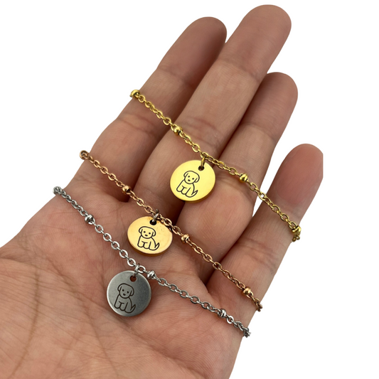 Pulsera delicada de perro