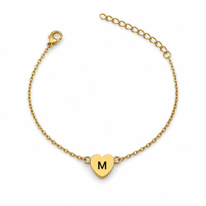 Pulsera corazoncito con inicial