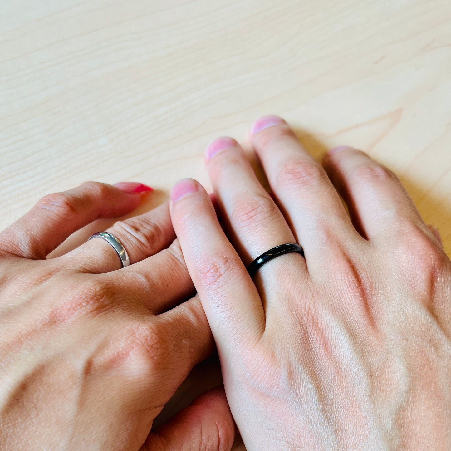 Anillos de promesa super delgados