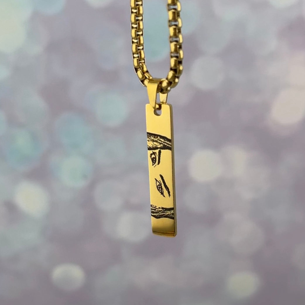 Collar plano con foto