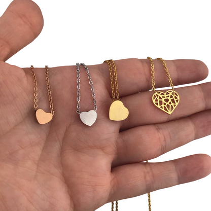 Collares delicados de corazón